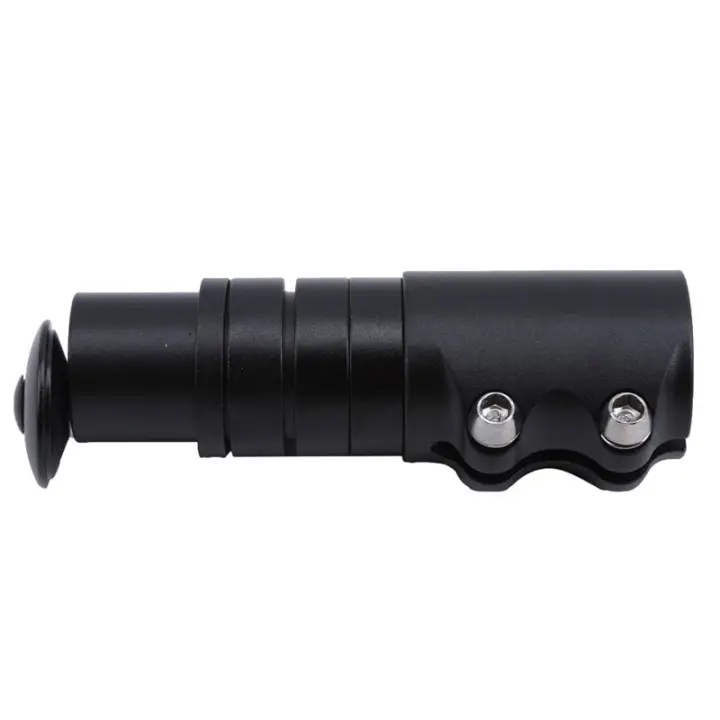 Extensor De Manillar De Bicicleta 12cm Elevación De Rueda Para MTB Mountain Bikes Ciclismo Parte Negra Aleación De Aluminio - 1