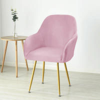 Funda De Silla De Velours Suave Cubierta Elástica De Spandex Para Silla De Armario Alto Adecuada Para Oficina Hotel Boda Sala De Estar - details 30