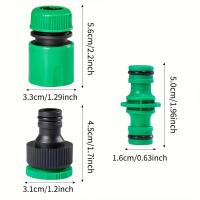 Conector De Agua Universal Para Jardín 4 Puntos Quick Connect Docking Soplador De Riego Sprinkler Tubo Conector Nipple - details 2
