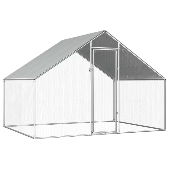 vidaXL Jaula gallinero de exterior de acero galvanizado 2,75x2x1,92 m - 1