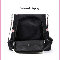 Mochila Oxford Para Mujer 2024 Antirrobo Con Bolsillo Exterior Y Cierre De Cremallera Mochila Escolar Para Adolescentes Decoración Ruched Estilo Moda - details 13