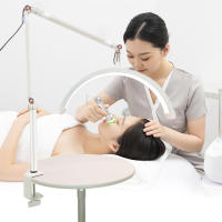 Andoer HD-M3X Luz De Video LED De Anillo De Escritorio Con Forma De Media Luna 3000K-6000K Dimmable Para Belleza Salon Maquillaje Streaming Vivo - details 12