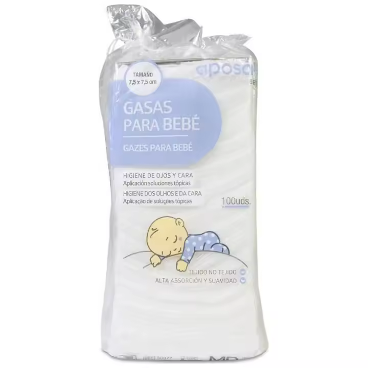 Aposán Gasas Para Bebé, 100 Uds - 1