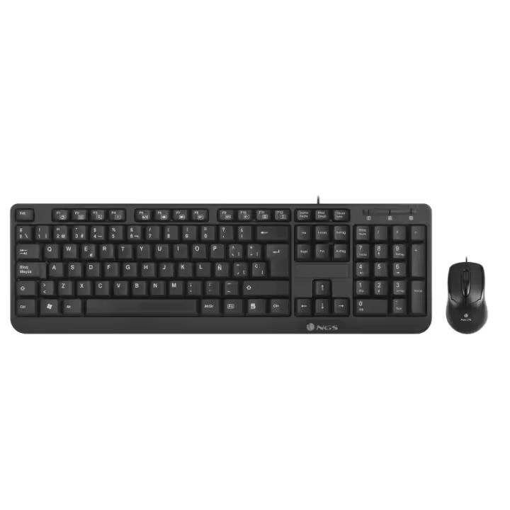 NGS - Cocoa Kit teclado Ratón incluido Hogar USB QWERTY Negro COCOAKIT - 1