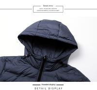 Chaqueta De Pato Acolchada Exterior Para Hombre Casual Con Capucha Impermeable Y Respirable Para Otoño E Invierno Cálida Y Ligera - details 11