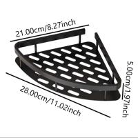 Organizador De Baño Estante De Almacenamiento Para Cocina Aleación De Aluminio Rack De Shampoo Estante De Ducha Accesorios De Baño Sin Perforar - details 1
