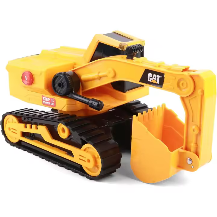 Camión EXCAVADORA - 30 cm - Incluye luz y sonido - CAT - FUNRISE TOYS - Mayores de 3 años - 1