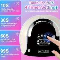 Lámpara UV LED Sun X22 Para Manicura Profesional Con 72 LEDs Secado De Esmalte De Gel Tiempo Automático Sensor Herramientas De Equipamiento - details 0