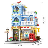 Bloques De Construcción De Hotel Para Niñas Y Niños Serie Ciudad Juguete De Montaje Miniatura Modelo Puzzle Para Niños Y Niñas - details 1