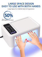 Lámpara LED UV Para Uñas 480W Con 108 Piezas De Lámparas Azules Para Polvo De Uñas Y 32 Piezas De Lámparas Rojas Para Blanquear Manos Para Hogar Y Salon Manicura - details 6