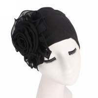 Nueva Bandana Africana Con Gran Flor De Encaje Para Mujer Gorra Elástica Antipérdida De Cabello Turban Para Bodas Y Fiestas Accesorios De Cabello - details 8