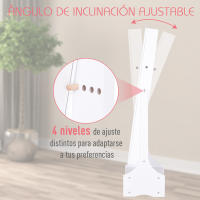 HOMCOM Espejo Joyero de Pie Armario de Joyería con Luces LED Cerradura Cajones Espejo y Mesa Interior Abatible para Comésticos 45x36x150cm - details 3