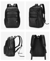 Mochila De Cuero PU with Carga USB para hombreMorral grande para Orden portátilmochila Escolar para adolescentes y niñosalta calidad - details 2
