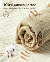 Lictin Baberos Bebe -Recien Nacido Bebé Niña Niño Baberos,Juego de 8 Baberos Bandana, 100% Algodón, Suaves Baberos de Bebé, Adecuados para la Dentición de Bebés de 0-24 Meses - details 3