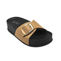 Calzados soraia, Sandalia Plana con Hebilla Dorada, Diseño Moderno, Comodidad Superior. - details 4