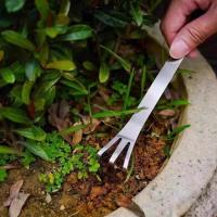 Riega De Acero Inoxidable Para Bonsái Con Mango Ergonómico Herramienta Para Suavizar Tierra Y Raíces Para Jardín Y Uso Doméstico - details 1