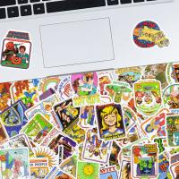 50PCS Pegatinas Retro De Humor Y Anime Con Vibe De Horror De Los Años 70 Para Maletas Skateboard Y Portátil Material Mixto - details 6