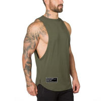 Camiseta De Gimnasio Para Hombres Transpirable Verano Cuerpo Entrenamiento Sin Mangas Algodón Estilo Deportivo Casual - details 9