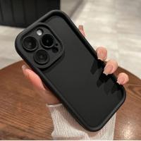 Funda De Silicona Suave De Color Sólido Para iPhone 11 12 13 14 15 pro Max XS X XR 7 8 15 6 plus SE2020 Protección De Lente De Cámara Anti-Resbaladiza Resistente Al Agua Y Polvo - details 1