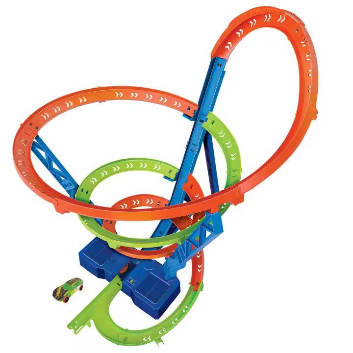 Pista espiral rápida de choque HJT51 HOT WHEELS - 1