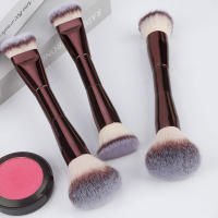 Cepillo De Maquillaje Doble Cabeza Con Pincel Suave Para Base Rubor Crema BB Portátil Herramienta De Maquillaje - details 1