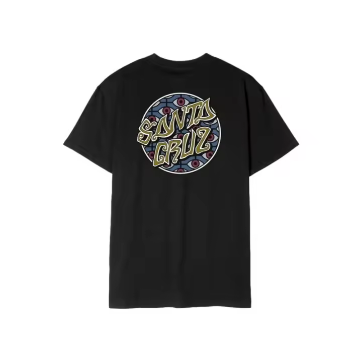 CAMISETA SANTA CRUZ NEGRA SALBA EYES DOT TEE - 1