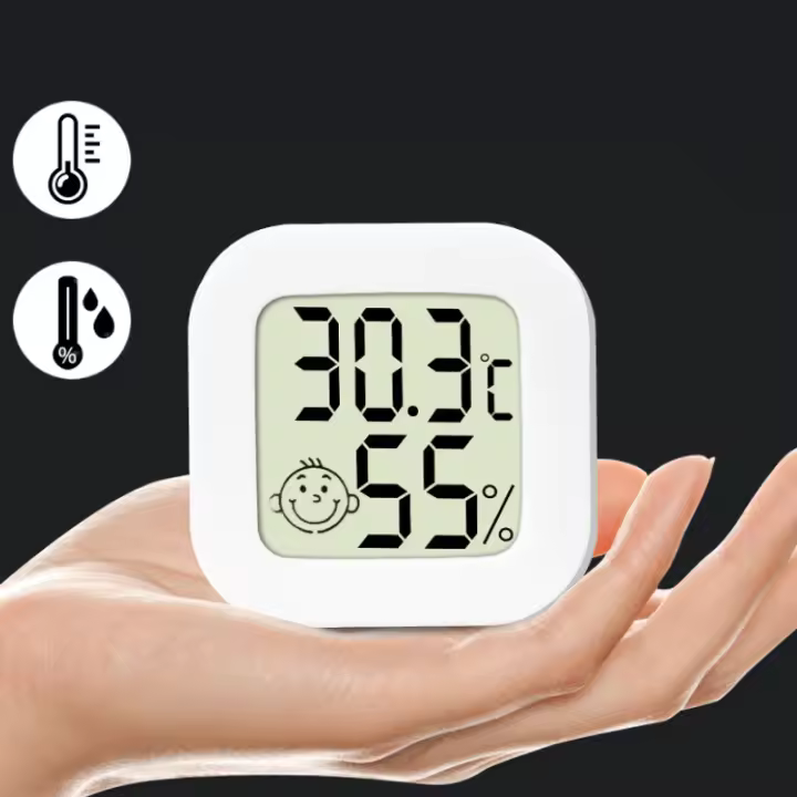 Mini Termómetro Y Higrómetro Digital LCD De Alta Precisión Para El Hogar Sensor De Temperatura Interior - 1