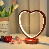 Lámpara De Mesa LED En Forma De Corazón Pequeña Para Habitación Boda Y Día De San Valentín Luz Nocturna Para Novios Blancas Para Lámpara De Mesa HVIERO - details 2