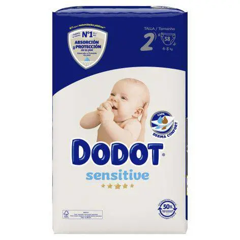 Pañales DODOT Sensitive talla 2 (de 4 a 8 kg) - 1