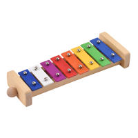 Xilofón De 8 Teclas Tamaño Compacto Glockenspiel Con Placa De Aluminio Colorida Y Mallets De Madera Instrumento De Percusión Musical Regalo - details 7