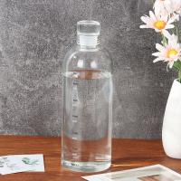 Botella De Agua Deportiva De Vidrio Transparente 500ML 750ML Con Marca De Tiempo Para Viajes Y Actividades Al Aire Libre Adecuada Para Jugos Y Leche - details 10