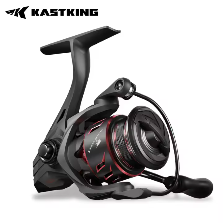 Carrete De Pesca KastKing Black Valiant Eagle II Sistema De Seda Finesa 4.5KG Arrastre Máximo 7BB+1RB 5.2:1 Ratio De Engranajes 143g - 1
