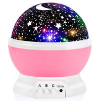 Niños Luz Nebulosa Estrella proyector LED de color changing USB/Bathería Bebé Niña Niños Noche Romántica lámpara - details 11