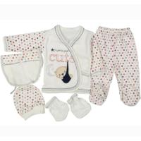 liababylove conjunto recien nacido. Set regalo ropa bebe primeras puestas , 5 piezas algodon. manoplas gorro polaina chaqueta babero, regalo original embarazada babyshower - details 2