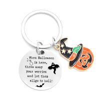 Llavero de acero inoxidable de Halloween, calabaza y fantasma, regalo de Halloween para amigos, fiesta temática - details 2