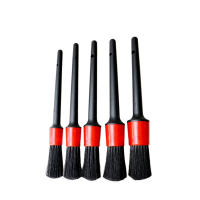 Cepillo De Limpieza Para Coche Pelo De Cerdo Suave Cepillo Detallado Pequeño Herramientas De Limpieza Interior Automotriz Cepillo Para Salidas De Aire Del Aire Acondicionado - details 1