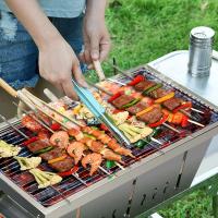 Estufa De Camping Plegable De Acero Inoxidable 304 Para Barbacoa Y Grill Portátil Exterior Con Tabla De Cocina Sin Ignición - details 9