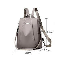 Mochila Casual Para Mujer 2023 Nylon Sólido Bolsa Escolar Moda Con Correa Desmontable Bolsa De Hombro Estilo Preppy - details 0