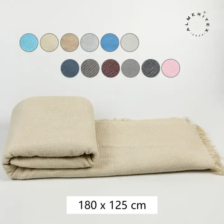 Colcha Multiusos Sofa, Manta Foulard, Plaid para Cama, Cubresofa Cubrecama, Comoda Practica y Suave color camel - 1