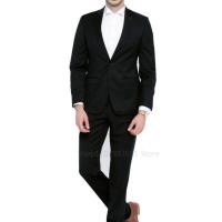 Traje De Novio Clásico Para Hombres Slim Fit Conjunto De Traje Formal De Negocios Con Chaqueta Y Pantalones 2 Piezas Para Bodas Y Compromisos - details 6