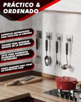 Ganchos Adhesivos para Baño, Maple Inoxidizable Colgador Toallas sin Taladro, Toalleros Autoadhesivo Extrafuerte para Baño Cocina Albornoz Trapos, Gris, 6 Piezas - details 4