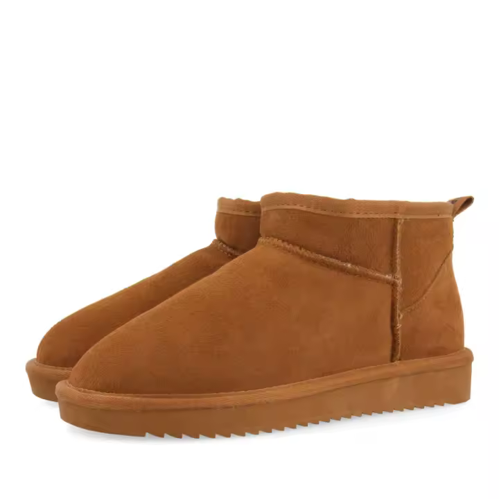 Gioseppo Botas Australianas Mujer Cuero Caña Baja Forradas de Pelo Diseño Clásico - 1