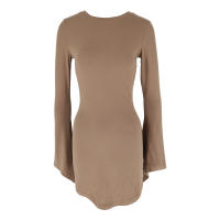 Vestido Elegante Para Mujer De Moda Otoño Invierno Con Mangas Largas Y Cuello En V Vestido Slim Casual Para Club Y Fiesta - details 6