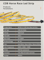 Tira De LED COB IC Flujo De Agua Con Control Sincronizado Y Interruptor ON/OFF WS2811 Pixel DC 24V Flexible Para Decoración De Habitación - details 12