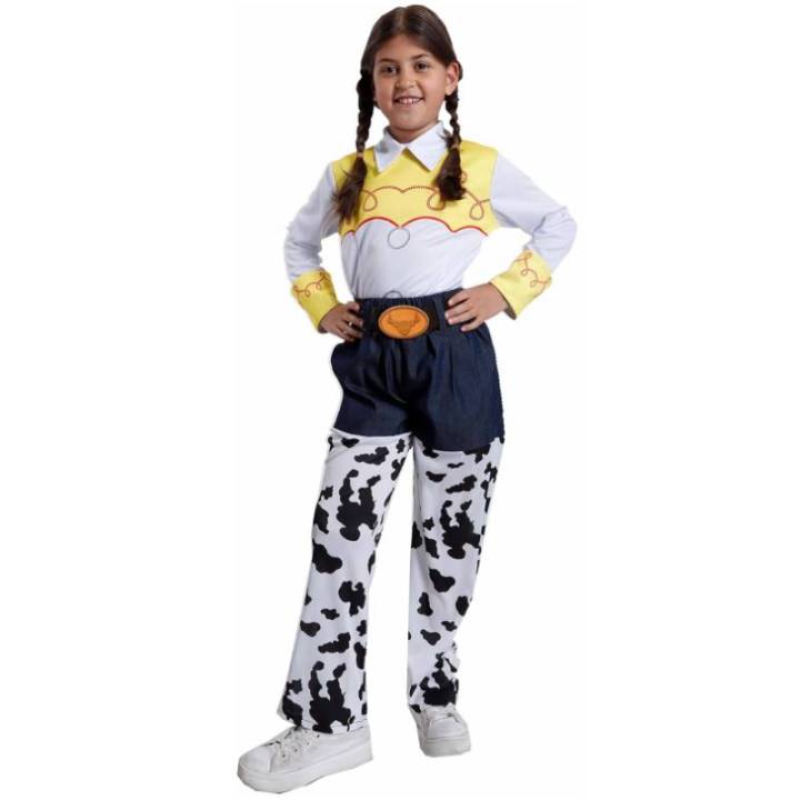 Disfraz Jessie Vaquera Toy Story Infantil Cowgirl Amiga de Woody Sheriff Comic para Fiesta de Carnaval, Halloween, Cosplay, Baile Country, Rodeo, Fiestas Temáticas, Cumpleaños, Eventos del Lejano Oeste para Niñas 3 a15 Años