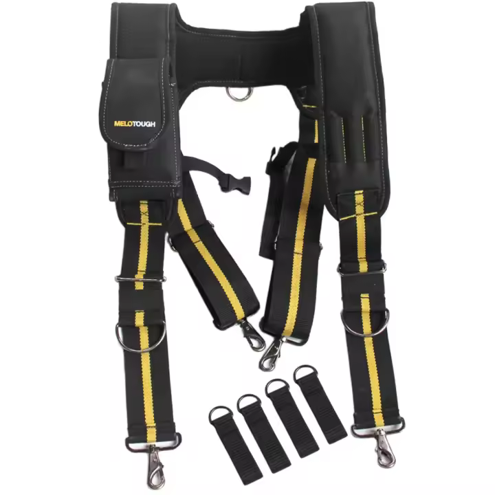 Cinturón De Herramientas Con Alforjas Para Construcción Padded Work Belt Suspenders Unisex Para Carpintero/Electricista/Tejedor/Farmer - 1