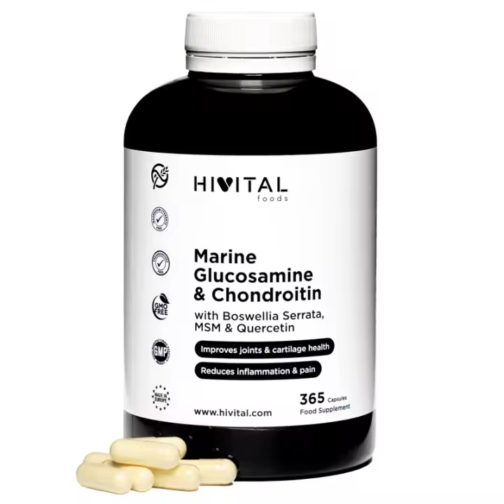 Glucosamina con Condroitina. 365 cápsulas (Tratamiento para 4 meses). Hivital - 1