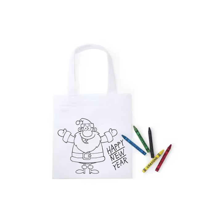 Disok Lote 50 Bolsas para Colorear Pintar de Navidad con 5 Ceras Incluidas - Motivos Infantiles - Regalos Originales para Niños en Navidades - 1