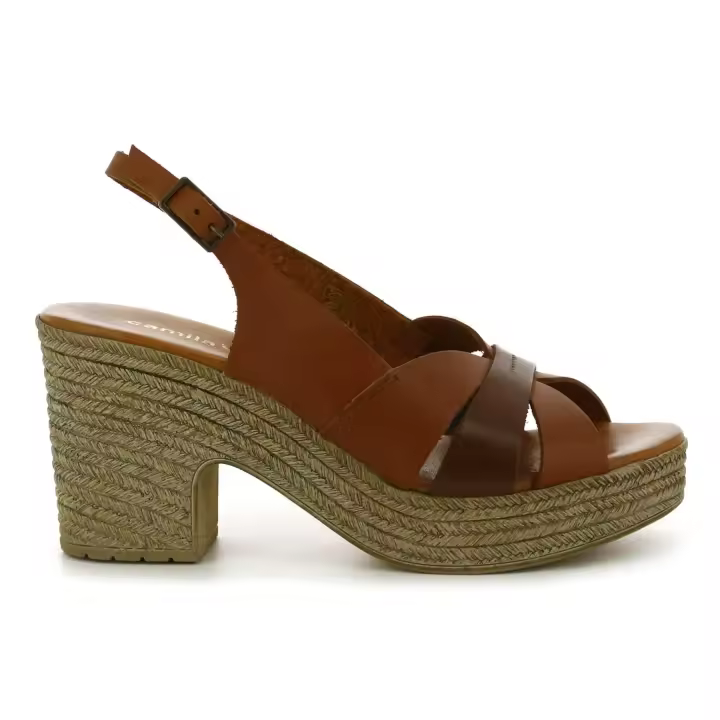 CAMILA'S Sandalias de tacón ADARA de color Marrón - 1