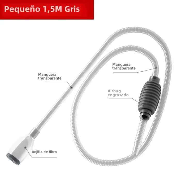 Nuevo Cambiador De Agua Para Acuario Con Lavadora De Arena Bomba De Agua Mano Sifón Tubo Adecuado Para Acuarios Y Baños - 1